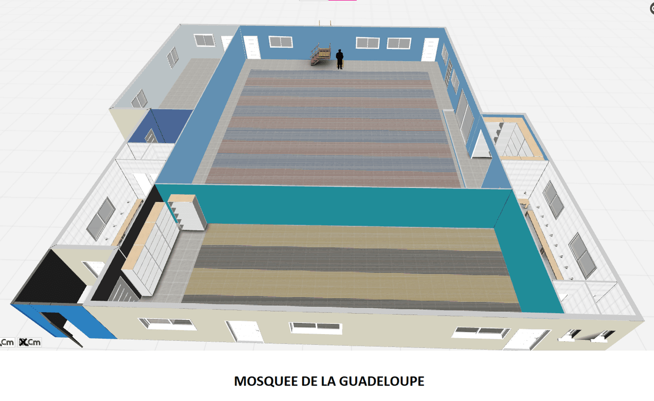 Plan de la mosquée - Vue globale